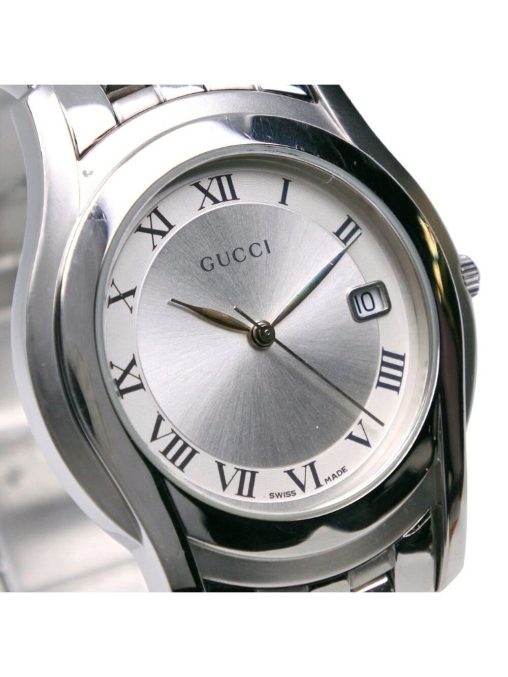 Gucci Stainless Steel Quartz Analog Display Silver Dial Watch - Picture 3 of 8